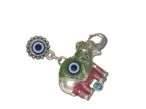 Lucky Elephant & Lucky Evil Eye Charm Fridge Magnet Amulet