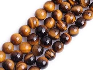 Bulk Wholesale 8mm Tigers Eye Natural Round Full Strand Semi Precious Healing Gemstone Beads for DIY Bracelet Necklace Jewellery Making