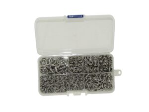 Jewellery Making Craft Kit, Mixed Stainless Steel Open and Closed Jump Rings, DIY Kit