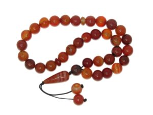 10mm Natural Agate Gemstone Worry Fidget Prayer Beads Tasbih
