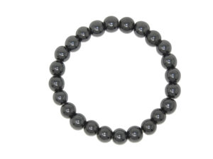 Classic 8mm Hematite Gemstone Bead Bracelet Handmade