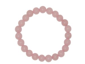 8mm Rose Quartz Gemstone Bead Bracelet