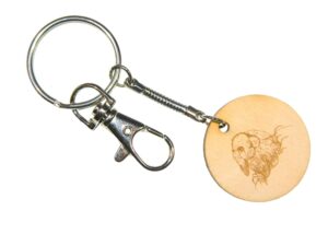 Rabbit Keyring Charm - Handmade