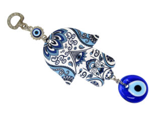 3cm Lucky Evil Eye, Hamsa Hand Wall Hanging Gift for Protection & Good Luck
