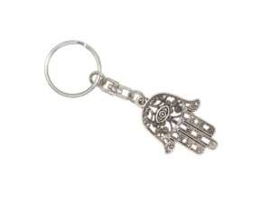 Hamsa Hand with Lucky Evil Eye Keyring