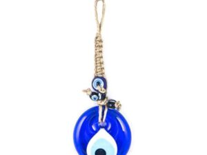 5cm Glass Lucky Evil Eye and Macramé Wall Hanging