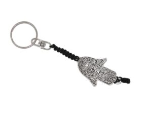 Lucky Hamsa Hand Charm Keyring