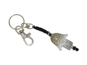 Lucky Hamsa Hand Charm Keyring