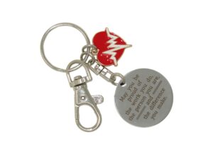 May you be proud of the work you do, the person you are and the difference you make. Charm keyring