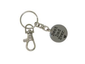 Best Dad Ever Charm Keyring