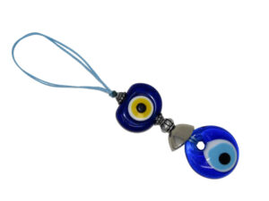 3cm Glass Lucky Evil Eye Rear View Mirror Car Charm - Protection & Good Luck