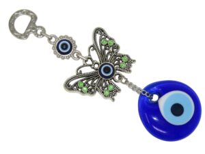 4cm Lucky Evil Eye, Butterfly Wall Hanging