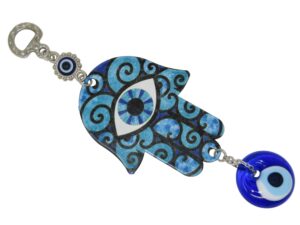 3cm Lucky Evil Eye, Hamsa Hand Wall Hanging