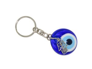 3cm Lucky Evil Eye & Hamsa Hand Charm Keyring