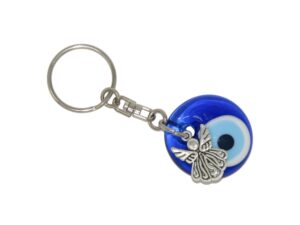 3cm Glass Lucky Evil Eye with Angel Charm Kerning