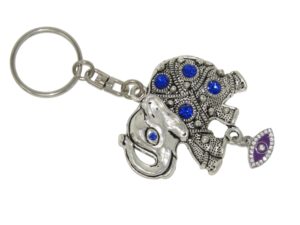 Lucky Evil Eye & Elephant Charm Keyring