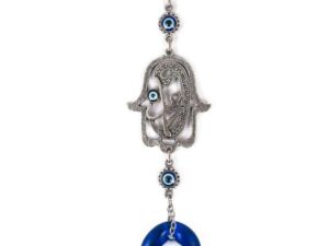 Hamsa Hand & Lucky Evil Eye, Nazar Boncuk Wall Hanging