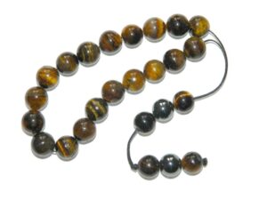 Greek Style Loose Strung Worry Beads 10mm Tiger Eye Gemstone Beads Handmade