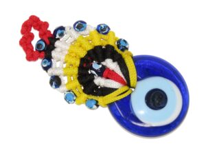 4cm Glass Macramé Fridge Magnet