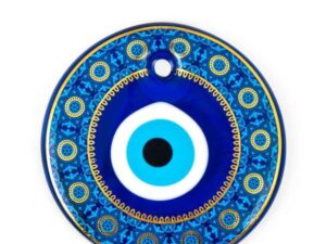 Beautifully Decorated 13cm Glass Lucky Evil Eye Amulet Hanging