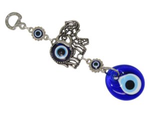 Lucky Elephant & Lucky Evil Eye, Nazar Boncuk Wall Hanging Gift for Protection & Good Luck