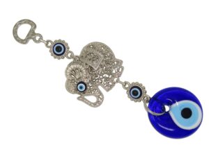 Lucky Elephant & Lucky Evil Eye, Nazar Boncuk Wall Hanging Gift for Protection & Good Luck