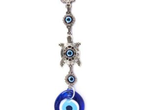 Lucky Turtle & Lucky Evil Eye, Nazar Boncuk Wall Hanging Gift for Protection & Good Luck