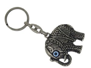 Lucky Elephant Charm & Lucky Evil Eye Keyring Bag Hanger
