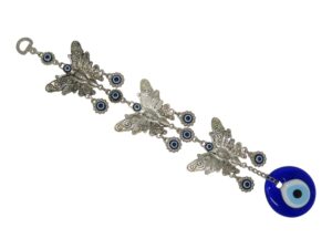 Butterfly with 5cm Lucky Evil Eye Nazar Boncuk Wall Hanging Decoration