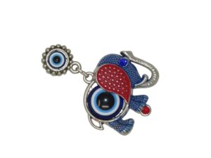Lucky Elephant & Lucky Evil Eye Charm Fridge Magnet Amulet