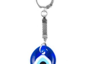 3cm Glass Lucky Evil Eye Nazar Boncuk Amulet Charm Keyring Bag Hanger Protection & Good Luck