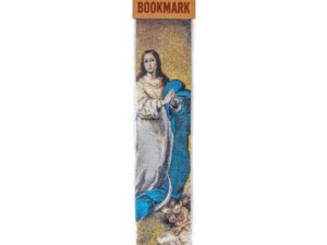 Religious Icon - Holy Blessed Virgin Mary Most Sacred Immaculate Heart - Bookmark Tapestry - Christian Orthodox Catholic - 28.5 x 5 cm