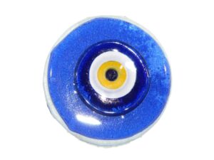 5cm Lucky Evil Eye Fusion Glass Charm Fridge Magnet Amulet Gift for Protection & Good Luck