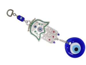 5cm Lucky Evil Eye, Hamsa Hand Wall Hanging Gift for Protection & Good Luck
