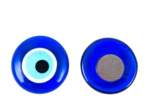 4cm Lucky Evil Eye Nazar Boncuk Turkish / Greek Glass Fridge Magnet