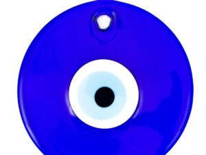 Glass Eye Hanging, Extra Large 18cm (7 inch) Turkish/Greek Lucky Evil Eye Nazar Boncuk, Genuine Glass Ornament for Home, Office, Car Decoration and Travel Protection