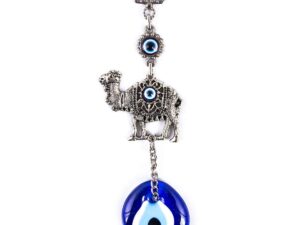 Lucky Camel & 4cm Lucky Evil Eye, Nazar Boncuk Wall Hanging Gift for Protection & Good Luck