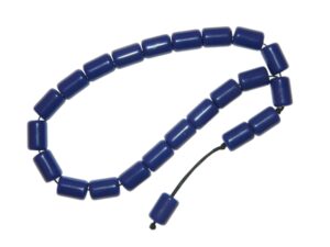 Beautiful Prayer Worry Beads Tasbih Komboloi Quality 13mm x 8mm Blue Polyester Beads