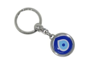 Metal Lucky Evil Eye Keyring/Hanger for Protection & Good Luck