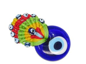 4cm Glass Macramé Fridge Magnet