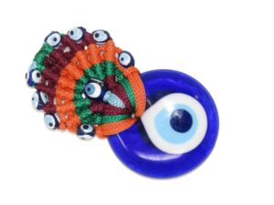 4cm Glass Macramé Fridge Magnet