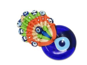 4cm Glass Macramé Fridge Magnet