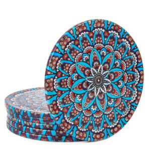 Turkish Drink Coasters Set of 6 - Mediterranean Design from Istanbul