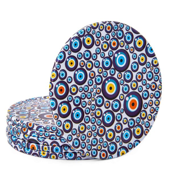 Turkish Drink Coasters Set of 6 - Mediterranean Design for Cup Coasters Gift Sets from Istanbul