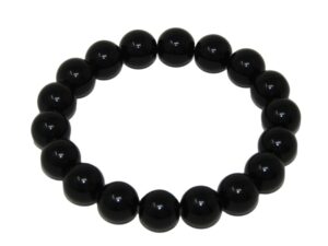 10mm Black Agate Classic Gemstone Bracelet