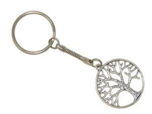 Tree of Life Keyring - Wisdom Growth Luck & Love Charm Handmade