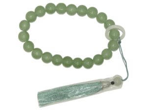 Gift Boxed Loose Elesticated Strung Worry Beads 12mm Greem Agate Gemstone Beads Handmade