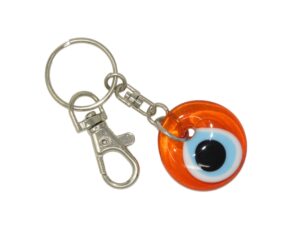 Generic 964-3cm Glass Lucky Evil Eye Keyring/Hanger for Protection & Good Luck Handmade