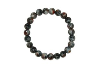 Beautiful 8mm Mixed Colour Glass Bead Classic Bracelet