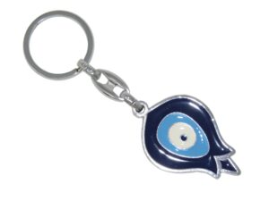 Tulip Lucky Evil Eye Keyring Bag Hanger Protection & Good Luck